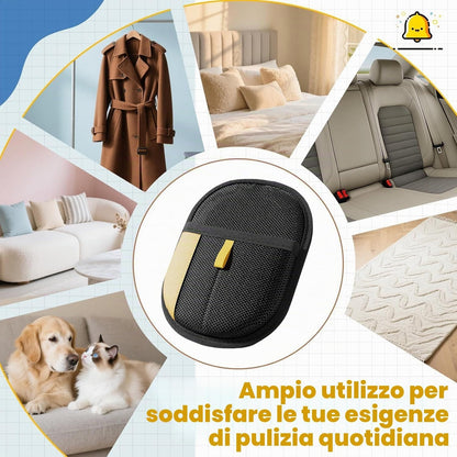 Guanto Rimozione Peli Pro Veloura Pets Per Cani e Gatti - Riutilizzabile